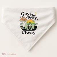 Gay The Pray Away Pride USA-Made Doggie Bandana thumb 0