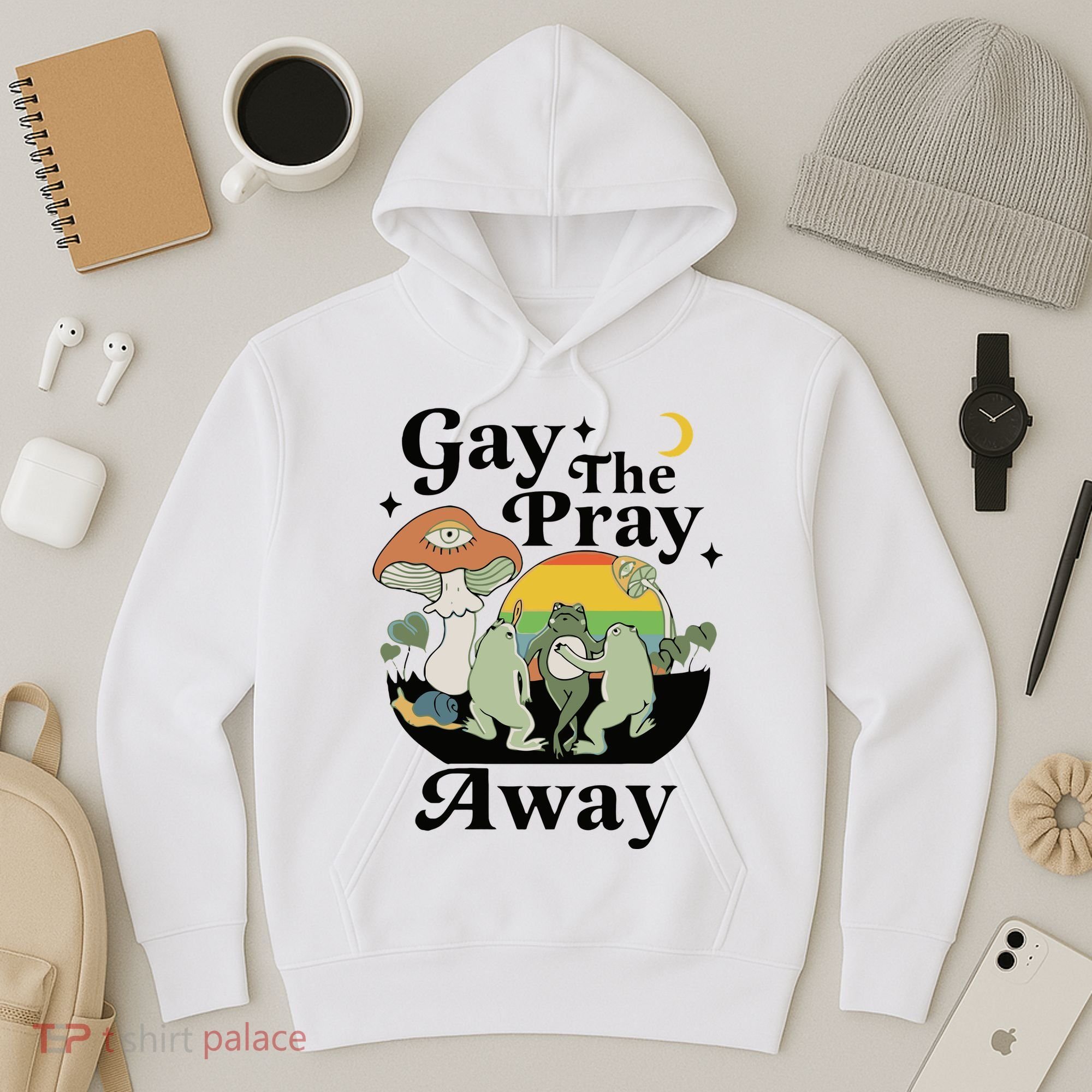 Gay The Pray Away Pride Hoodie