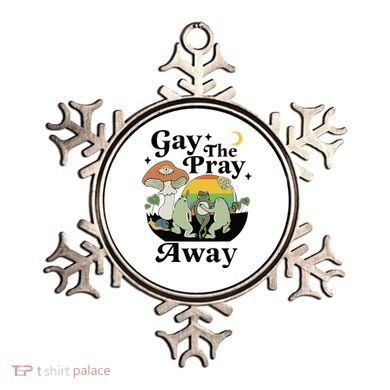 Gay The Pray Away Pride Ornament