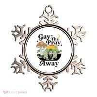 Gay The Pray Away Pride Ornament thumb 0