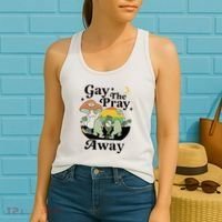 Gay The Pray Away Pride Women's Tank Top thumb 2