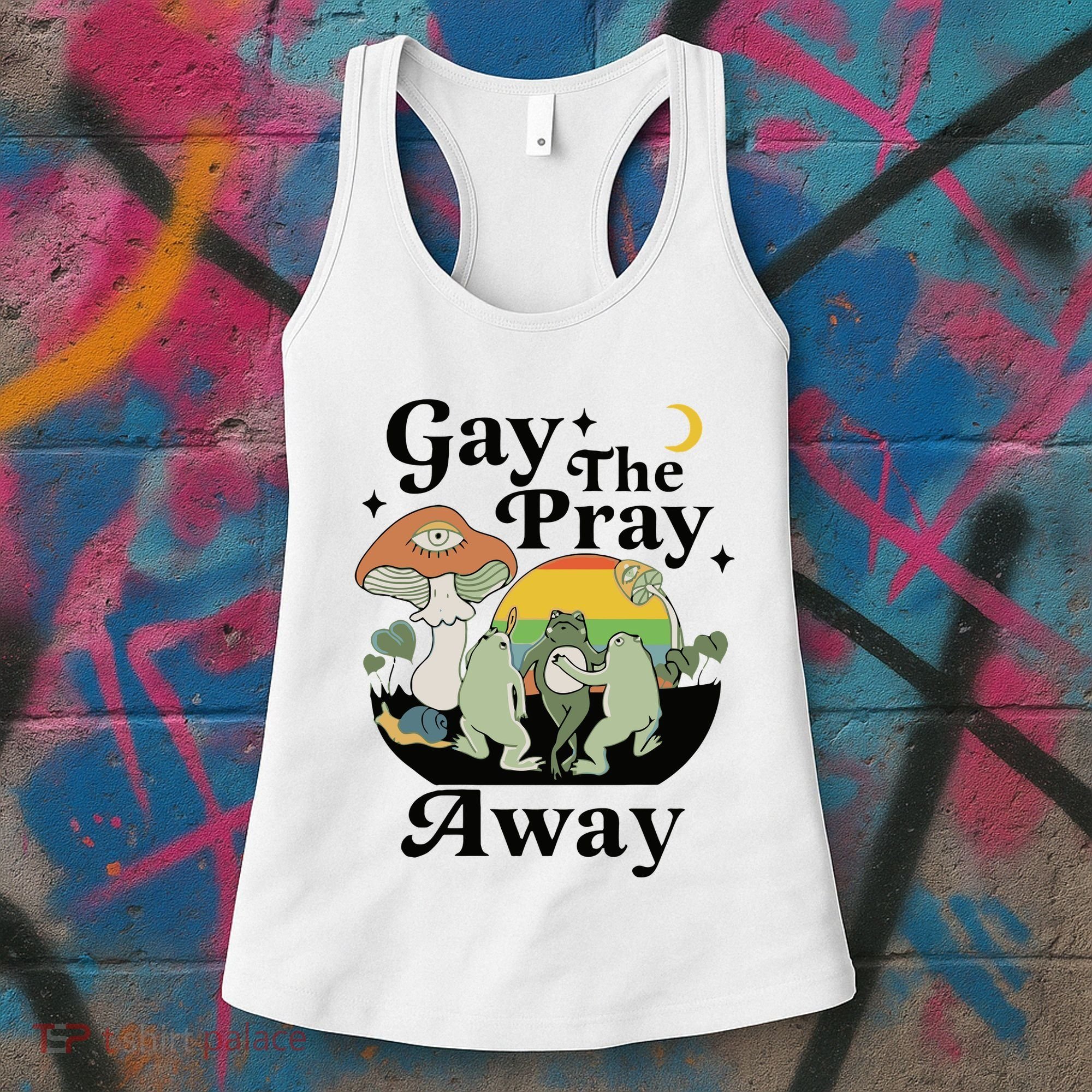 Gay The Pray Away Pride Women's Tank Top