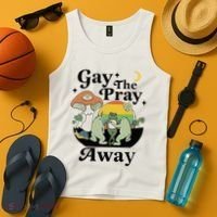 Gay The Pray Away Pride Tank Top thumb 4