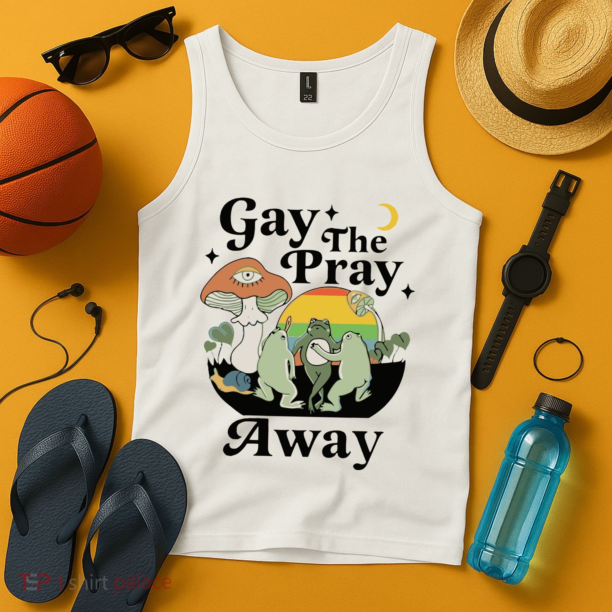 Gay The Pray Away Pride Tank Top