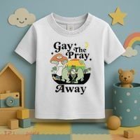 Gay The Pray Away Pride Toddler T-Shirt thumb 3