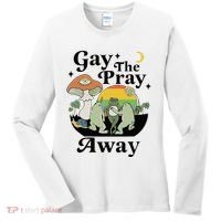 Gay The Pray Away Pride Women's Long Sleeve Shirt thumb 0