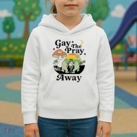 Gay The Pray Away Pride Kids Hoodie thumb 3