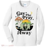 Gay The Pray Away Pride Kids Long Sleeve Shirt thumb 0