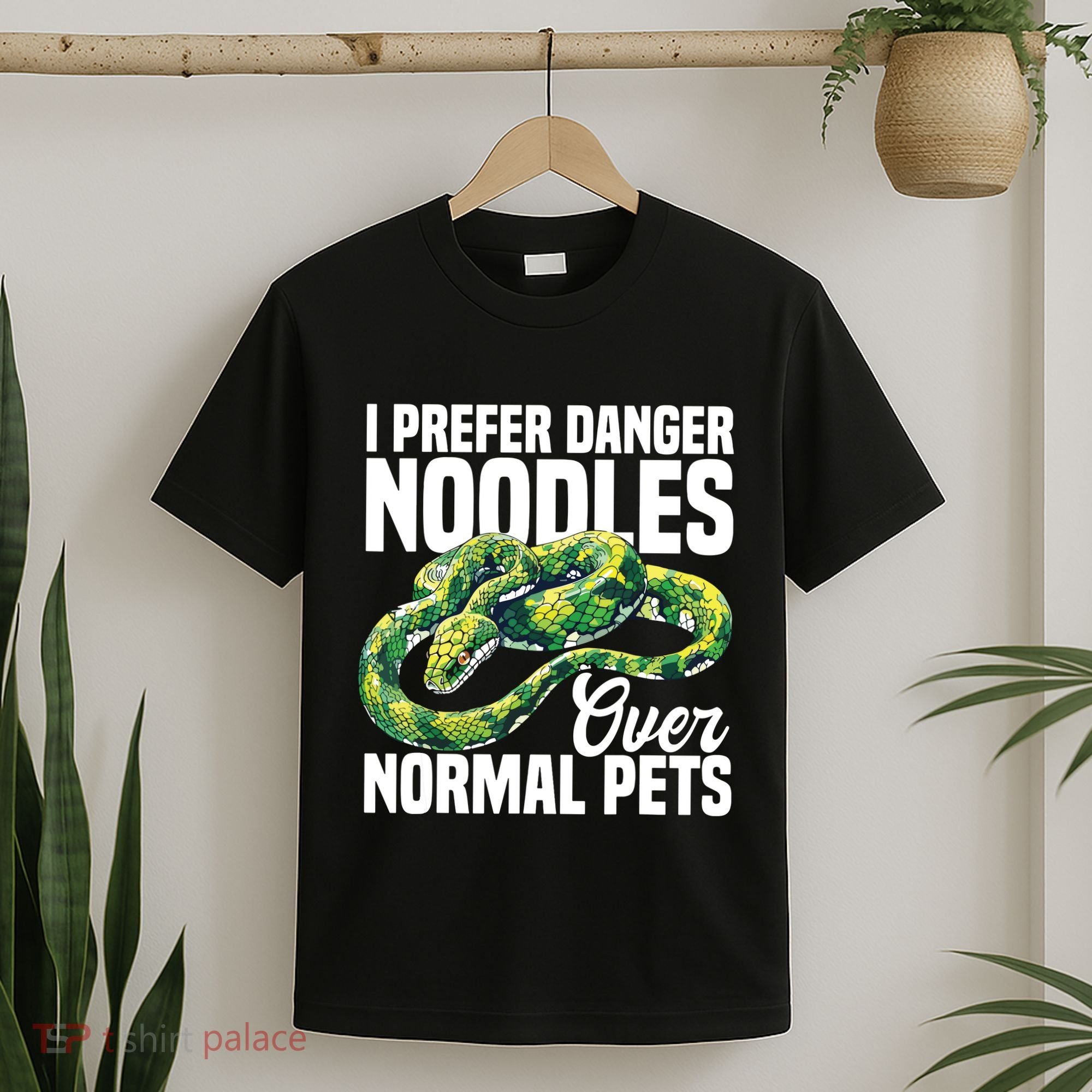 Green Tree Python Cage Reptile Keeper Snake Food Python T-Shirt