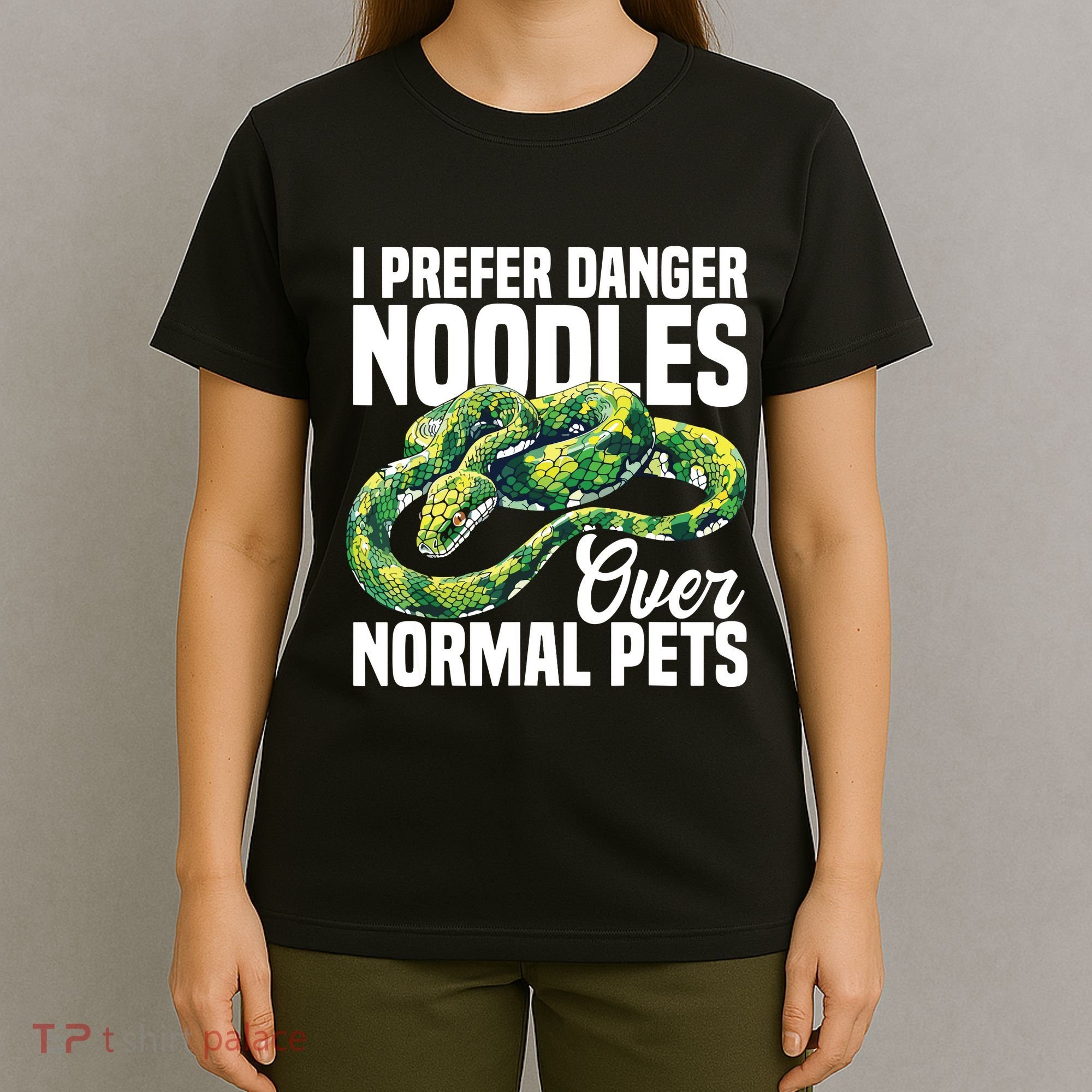 Green Tree Python Cage Reptile Keeper Snake Food Python T-Shirt