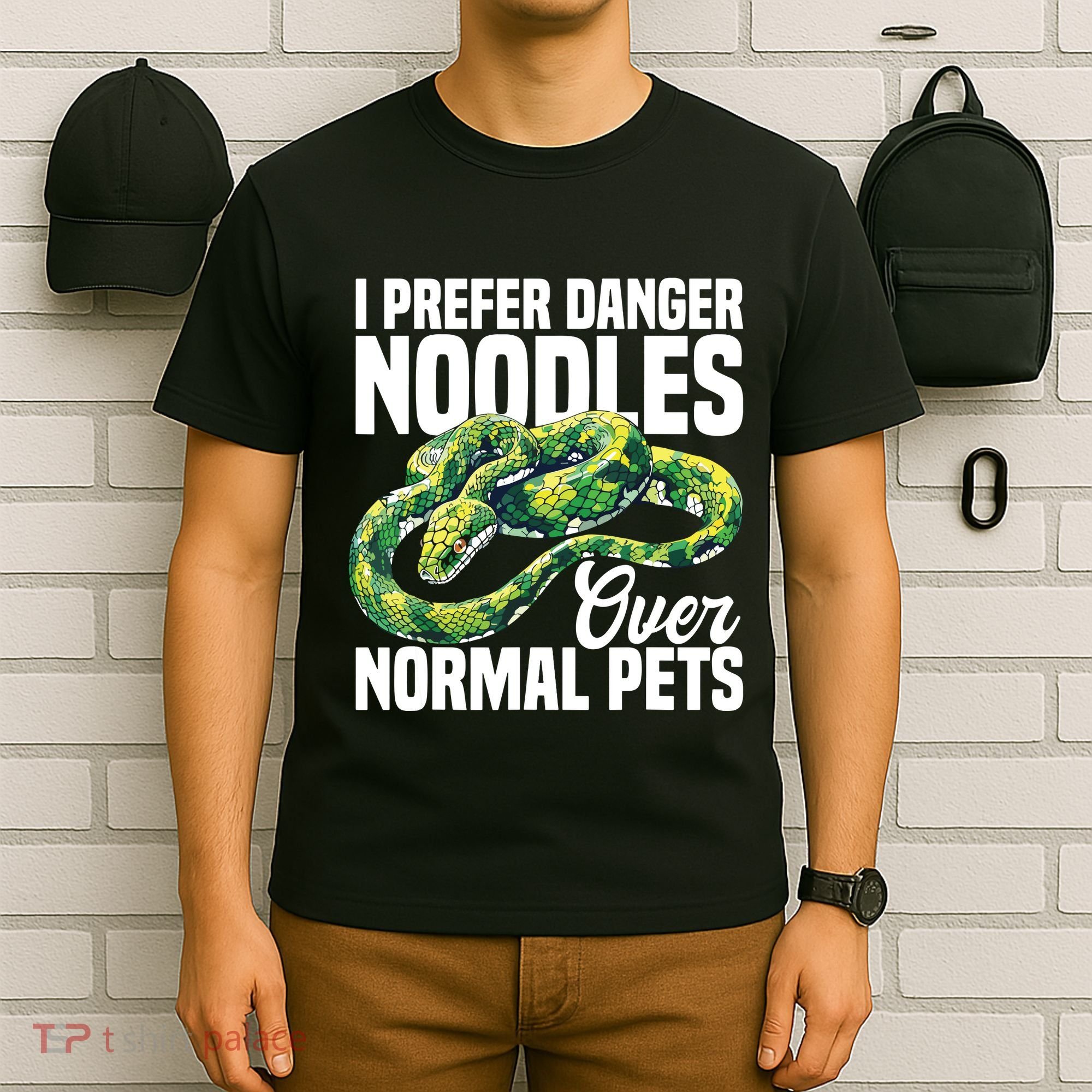 Green Tree Python Cage Reptile Keeper Snake Food Python T-Shirt