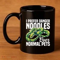 Green Tree Python Cage Reptile Keeper Snake Food Python 11oz C Handle Ceramic Mug thumb 4