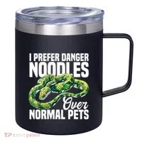 Green Tree Python Cage Reptile Keeper Snake Food Python 12oz Stainless Steel Coffee Mug thumb 0