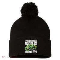 Green Tree Python Cage Reptile Keeper Snake Food Python Pom Pom 12in Knit Beanie thumb 0
