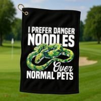 Green Tree Python Cage Reptile Keeper Snake Food Python Golf Towel thumb 1
