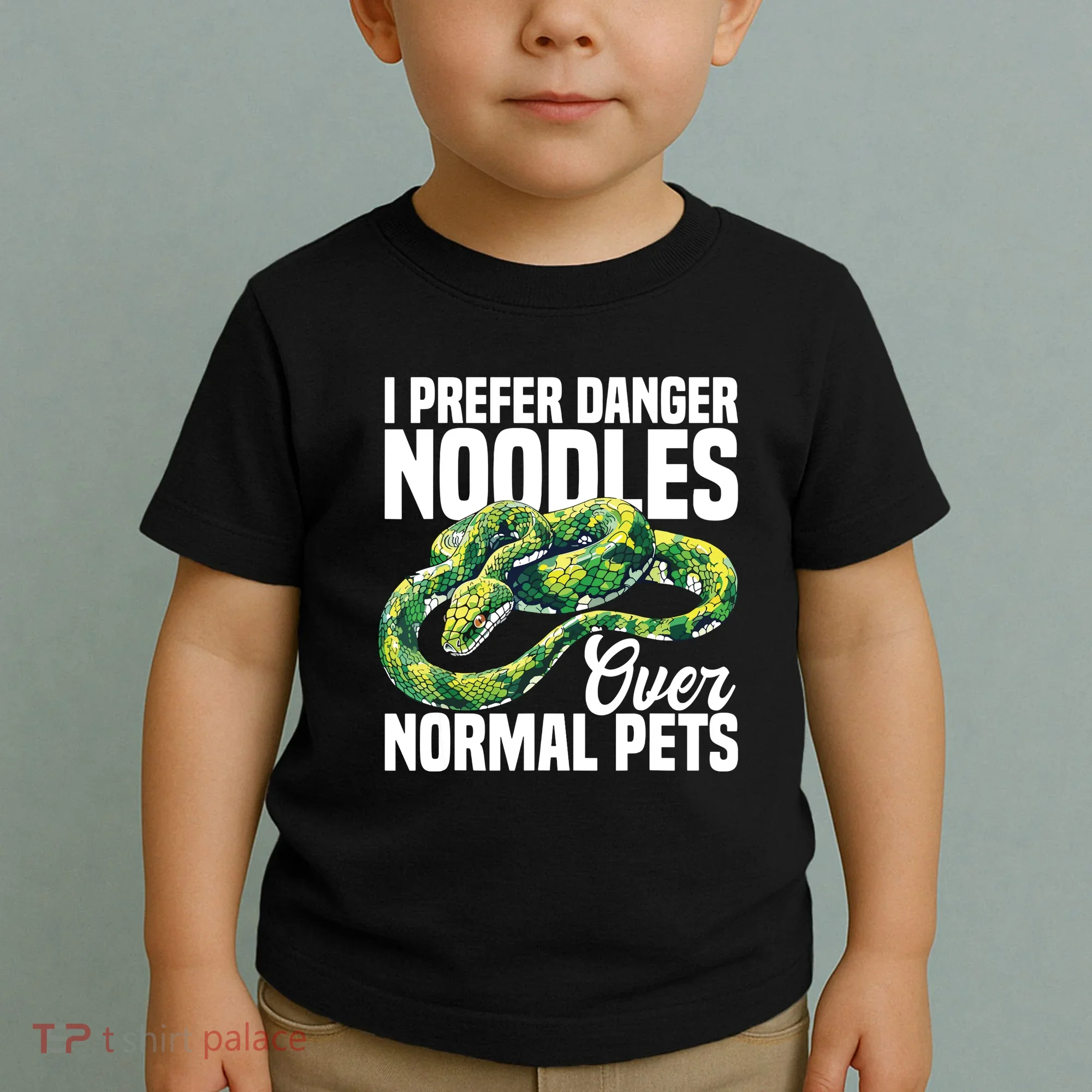 Green Tree Python Cage Reptile Keeper Snake Food Python Toddler T-Shirt