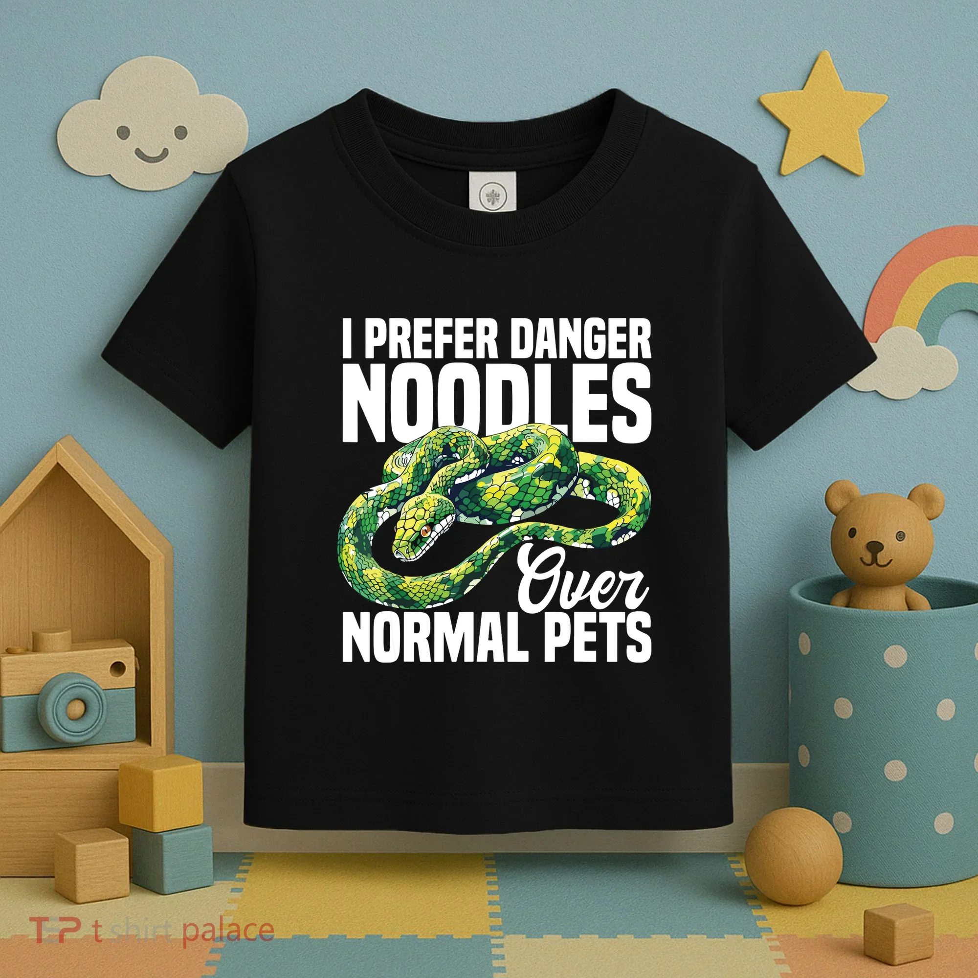 Green Tree Python Cage Reptile Keeper Snake Food Python Toddler T-Shirt