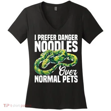 Green Tree Python Cage Reptile Keeper Snake Food Python Women's V-Neck T-Shirt