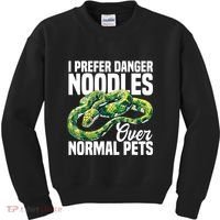 Green Tree Python Cage Reptile Keeper Snake Food Python Kids Sweatshirt thumb 0