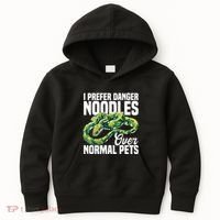 Green Tree Python Cage Reptile Keeper Snake Food Python Kids Hoodie thumb 0
