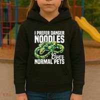 Green Tree Python Cage Reptile Keeper Snake Food Python Kids Hoodie thumb 3