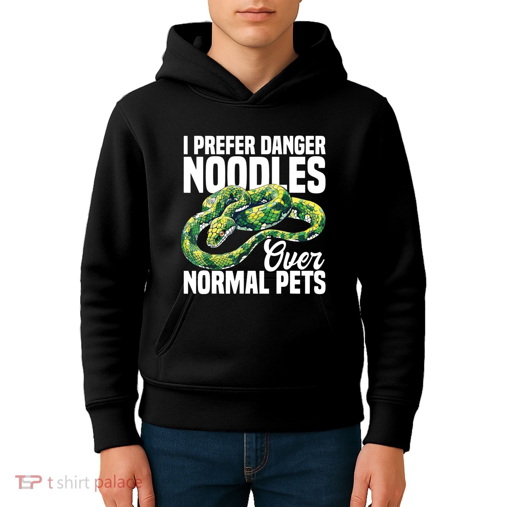 Green Tree Python Cage Reptile Keeper Snake Food Python Kids Hoodie