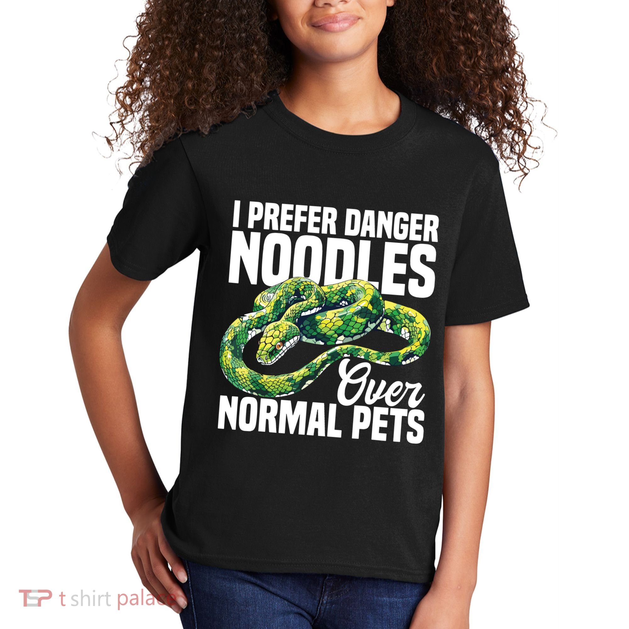Green Tree Python Cage Reptile Keeper Snake Food Python Kids T-Shirt
