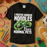 Green Tree Python Cage Reptile Keeper Snake Food Python Kids T-Shirt thumb 3