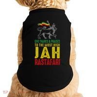 Give Thanks & Praises Rastafari Reggae Jah Rasta Clothing Doggie Tank thumb 0