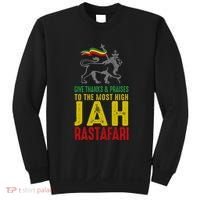 Give Thanks & Praises Rastafari Reggae Jah Rasta Clothing Sweatshirt thumb 0