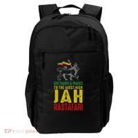Give Thanks & Praises Rastafari Reggae Jah Rasta Clothing Backpack thumb 0