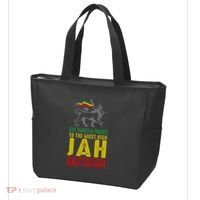 Give Thanks & Praises Rastafari Reggae Jah Rasta Clothing Tote Bag thumb 3