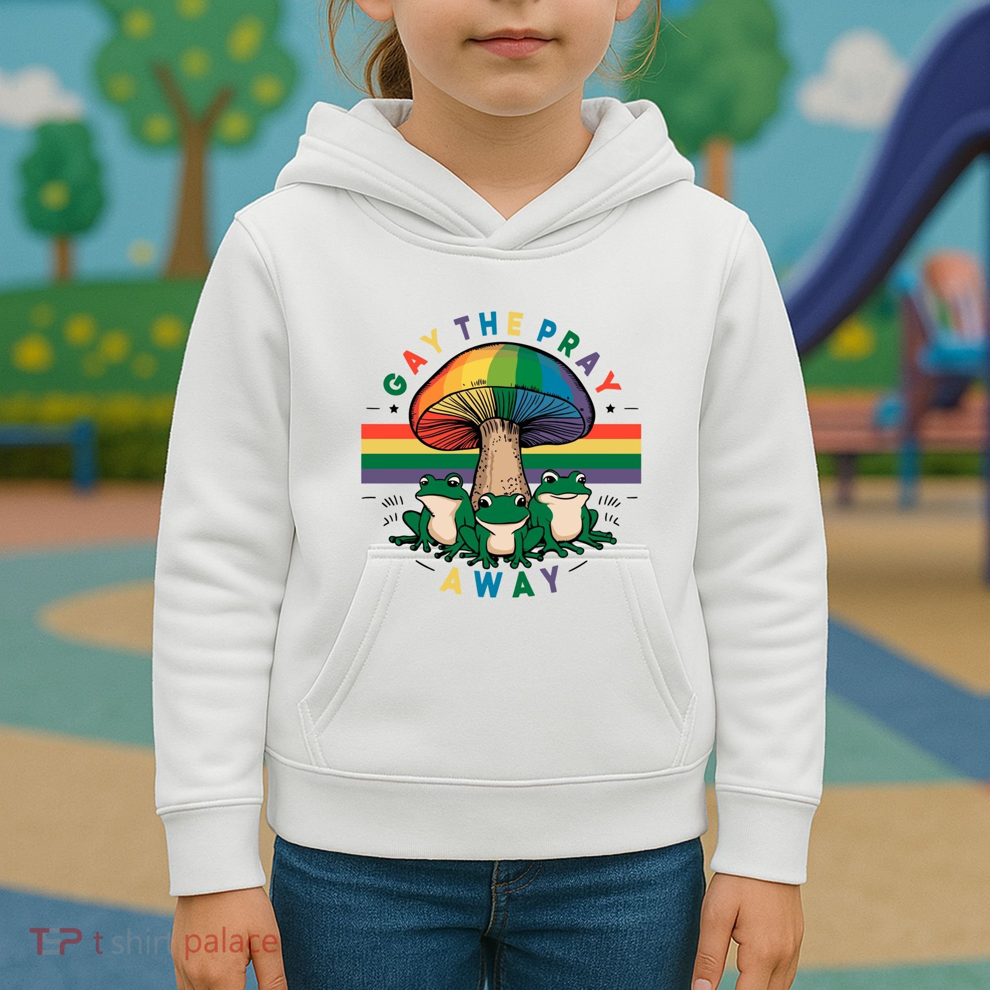 Gay The Pray Away Lgbt Community Kids Hoodie