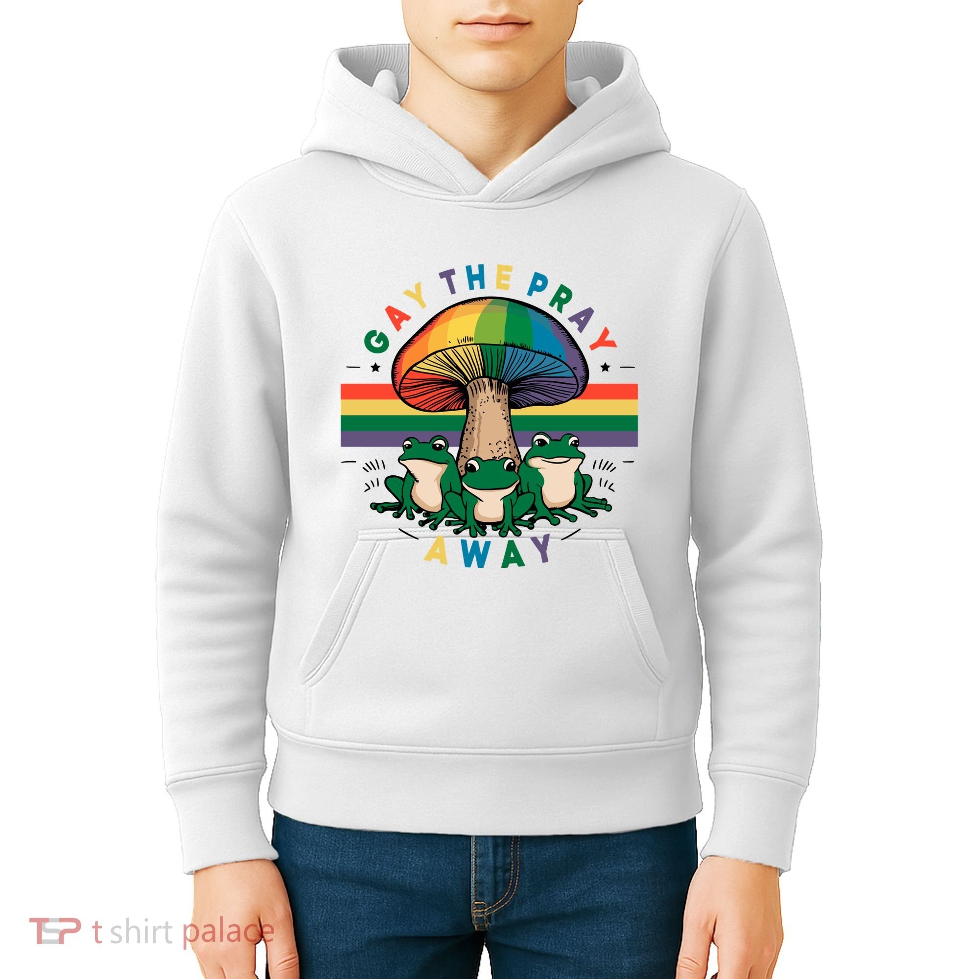 Gay The Pray Away Lgbt Community Kids Hoodie