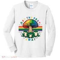 Gay The Pray Away Lgbt Community Kids Long Sleeve Shirt thumb 0
