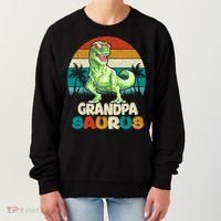 Grandpasaurus T Rex Dinosaur Grandpa Saurus Family Matching Gift Women's Sweatshirt thumb 0