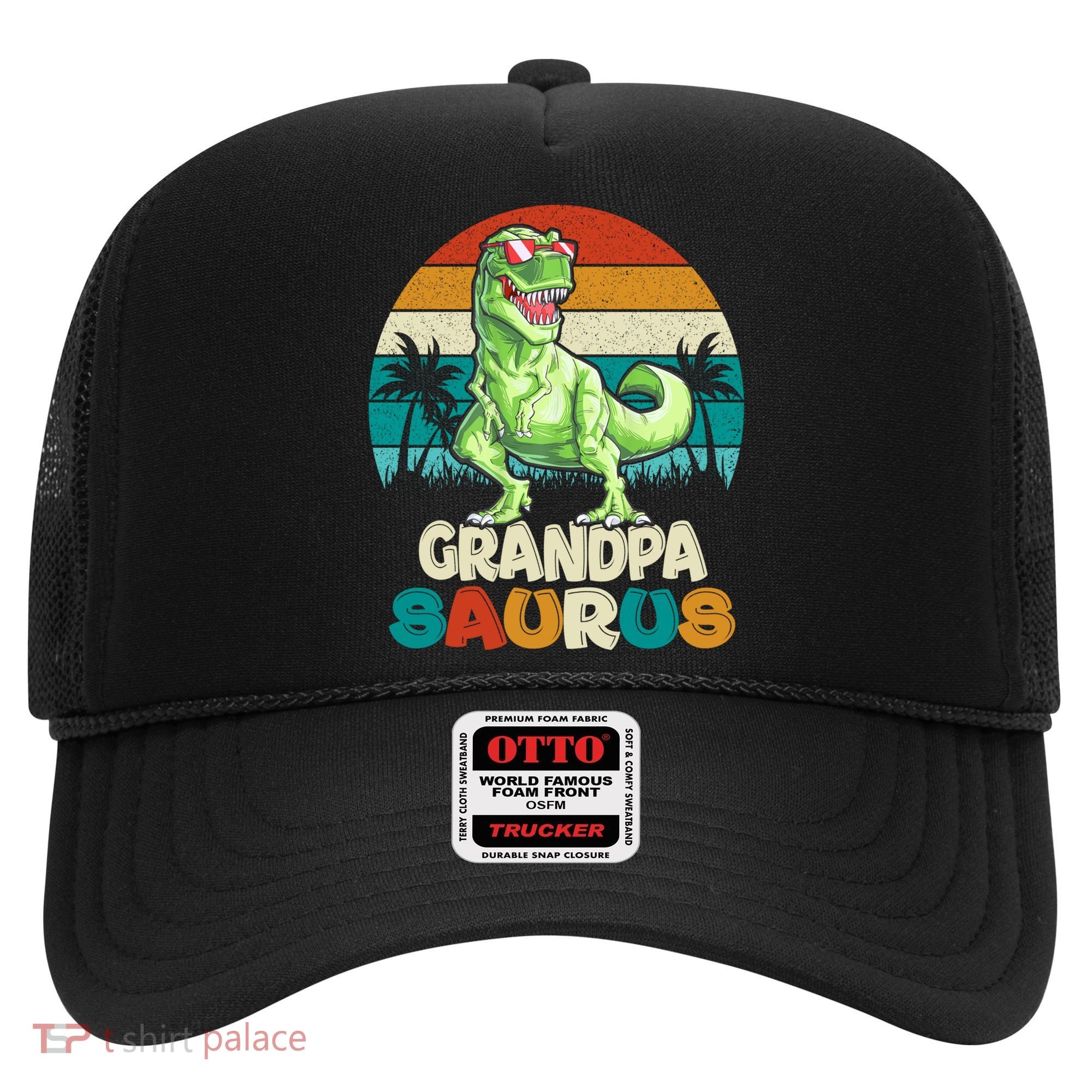 Grandpasaurus T Rex Dinosaur Grandpa Saurus Family Matching Gift Hat