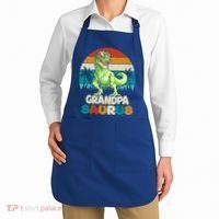 Grandpasaurus T Rex Dinosaur Grandpa Saurus Family Matching Gift Apron thumb 2