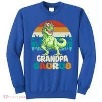 Grandpasaurus T Rex Dinosaur Grandpa Saurus Family Matching Gift Sweatshirt thumb 0