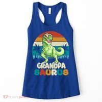 Grandpasaurus T Rex Dinosaur Grandpa Saurus Family Matching Gift Women's Tank Top thumb 0
