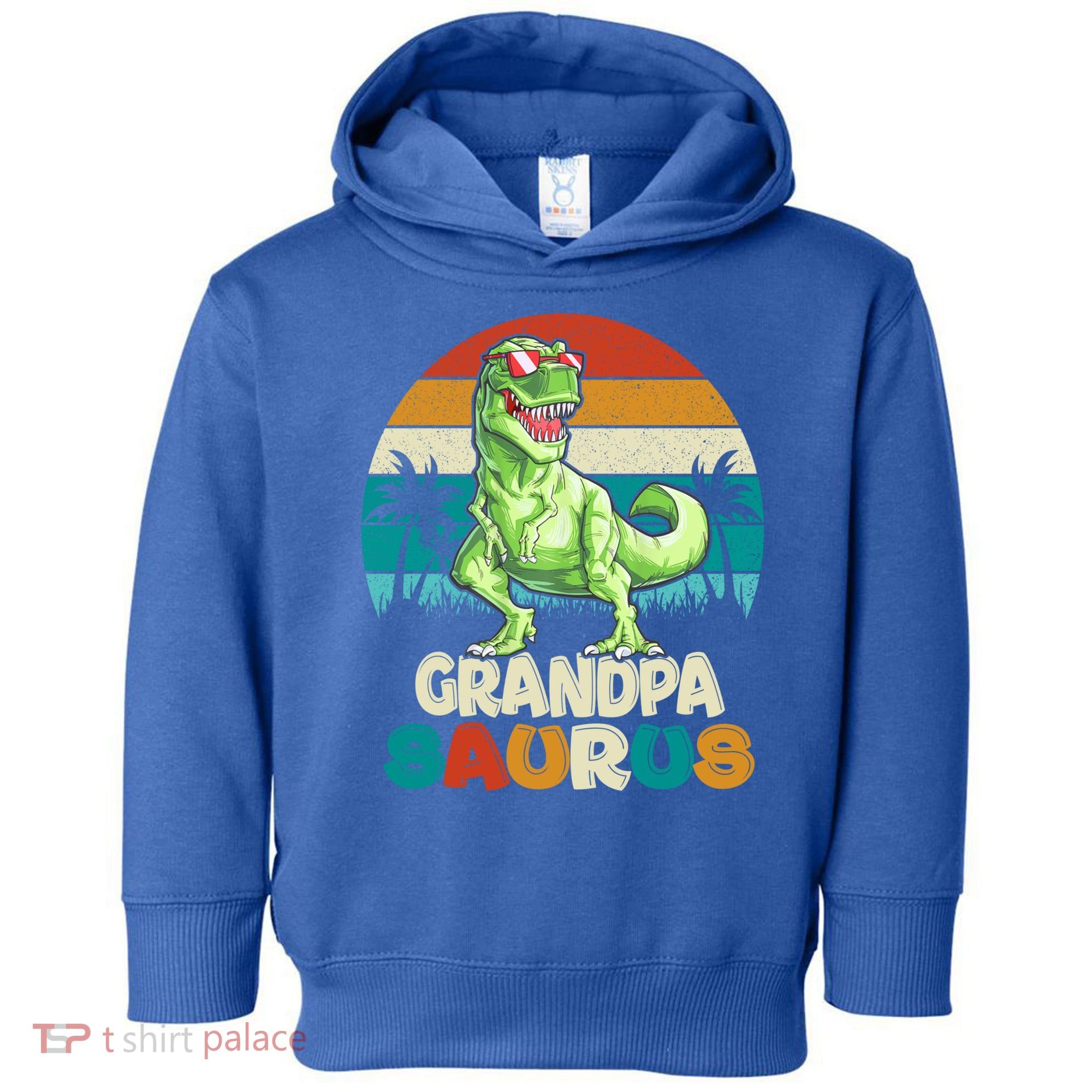 Grandpasaurus T Rex Dinosaur Grandpa Saurus Family Matching Gift Toddler Hoodie