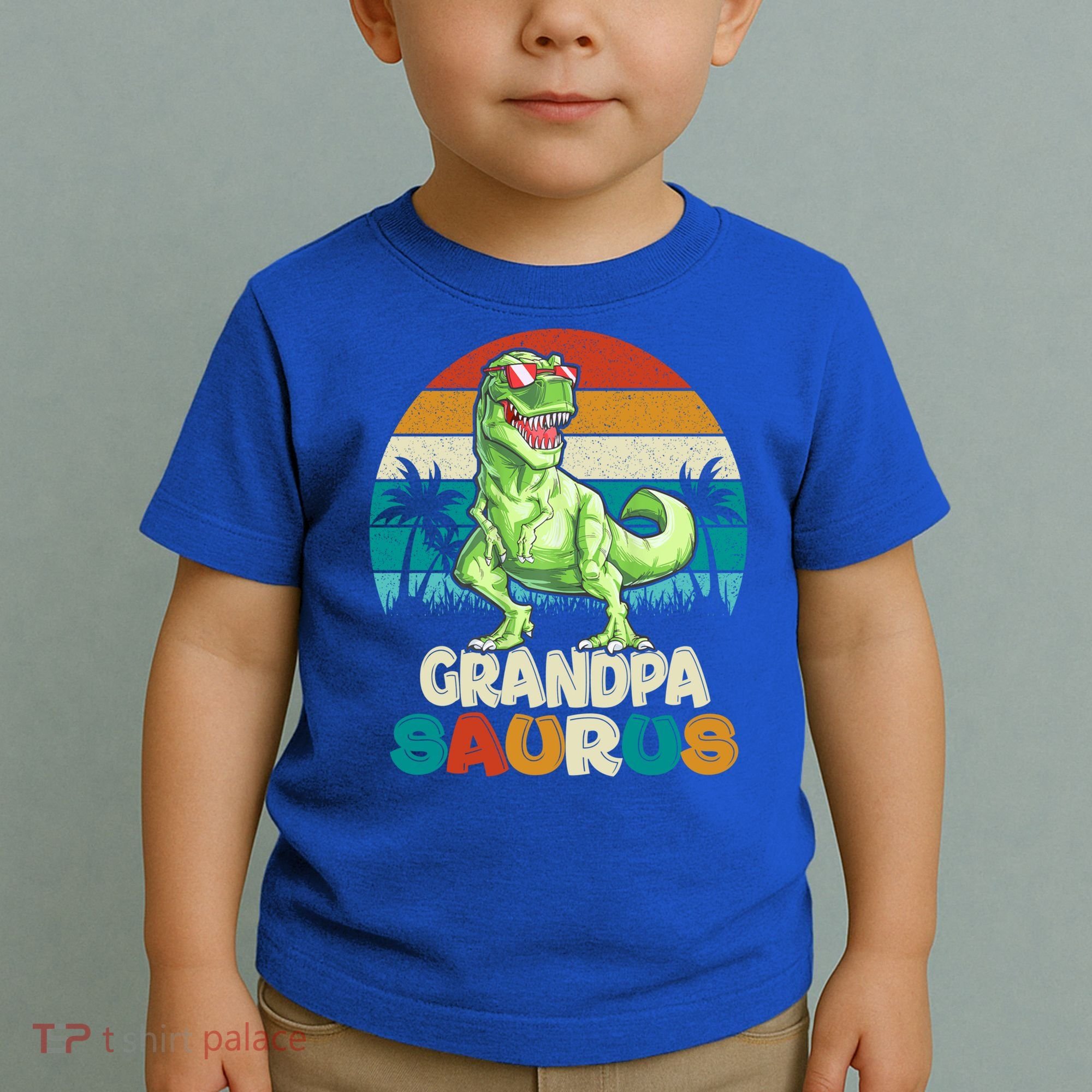 Grandpasaurus T Rex Dinosaur Grandpa Saurus Family Matching Gift Toddler T-Shirt