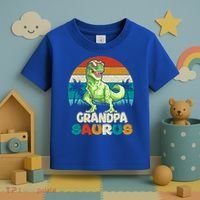 Grandpasaurus T Rex Dinosaur Grandpa Saurus Family Matching Gift Toddler T-Shirt thumb 3
