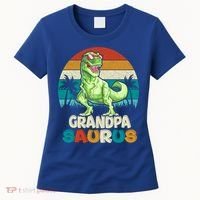 Grandpasaurus T Rex Dinosaur Grandpa Saurus Family Matching Gift Women's T-Shirt thumb 0