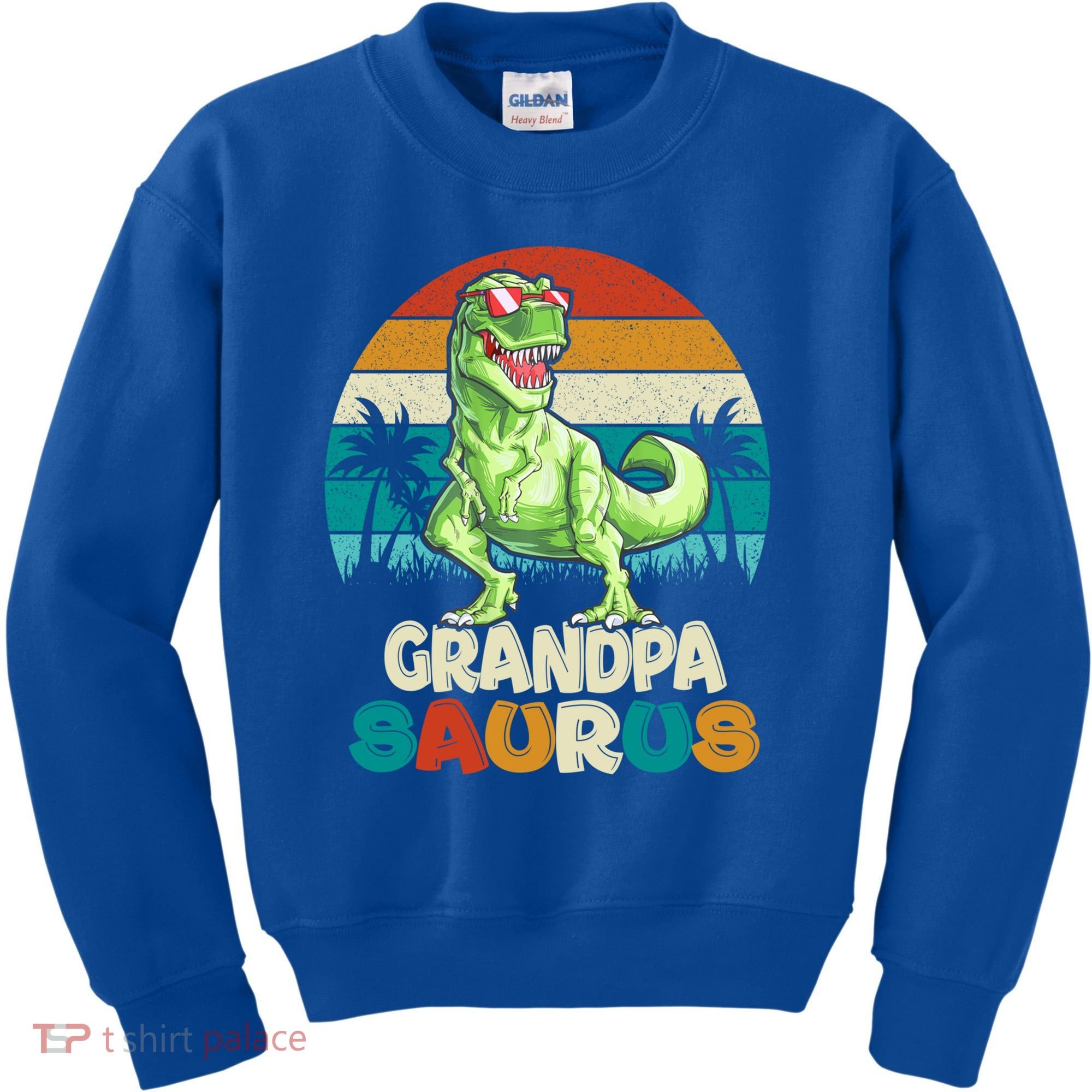 Grandpasaurus T Rex Dinosaur Grandpa Saurus Family Matching Gift Kids Sweatshirt