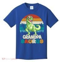 Grandpasaurus T Rex Dinosaur Grandpa Saurus Family Matching Gift Kids T-Shirt thumb 0