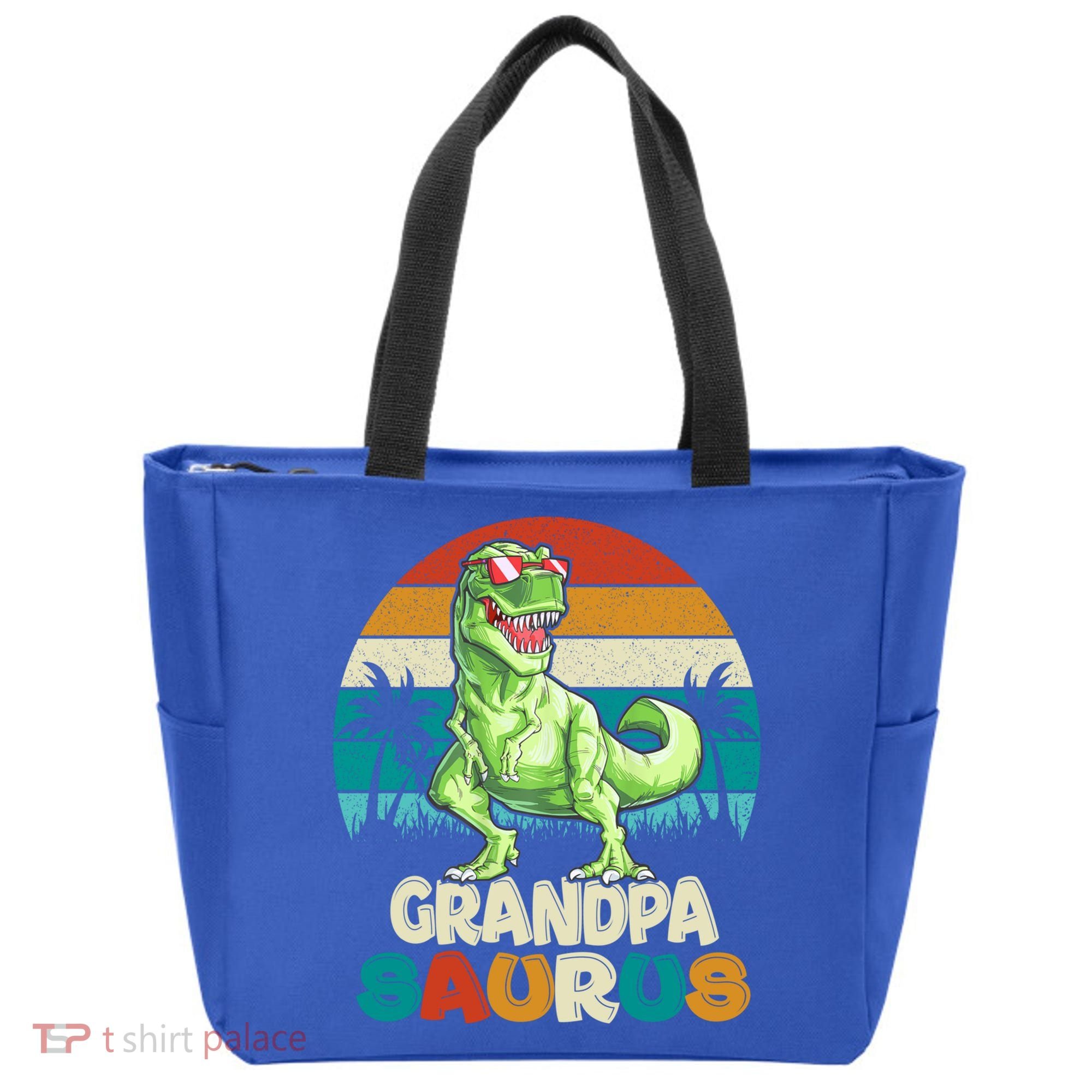 Grandpasaurus T Rex Dinosaur Grandpa Saurus Family Matching Gift Tote Bag