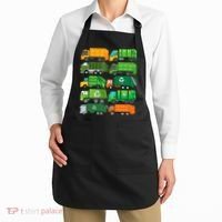 Garbage Truck Recycling Day Trash Waste Separation Birthday Apron thumb 2