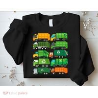Garbage Truck Recycling Day Trash Waste Separation Birthday Sweatshirt thumb 2