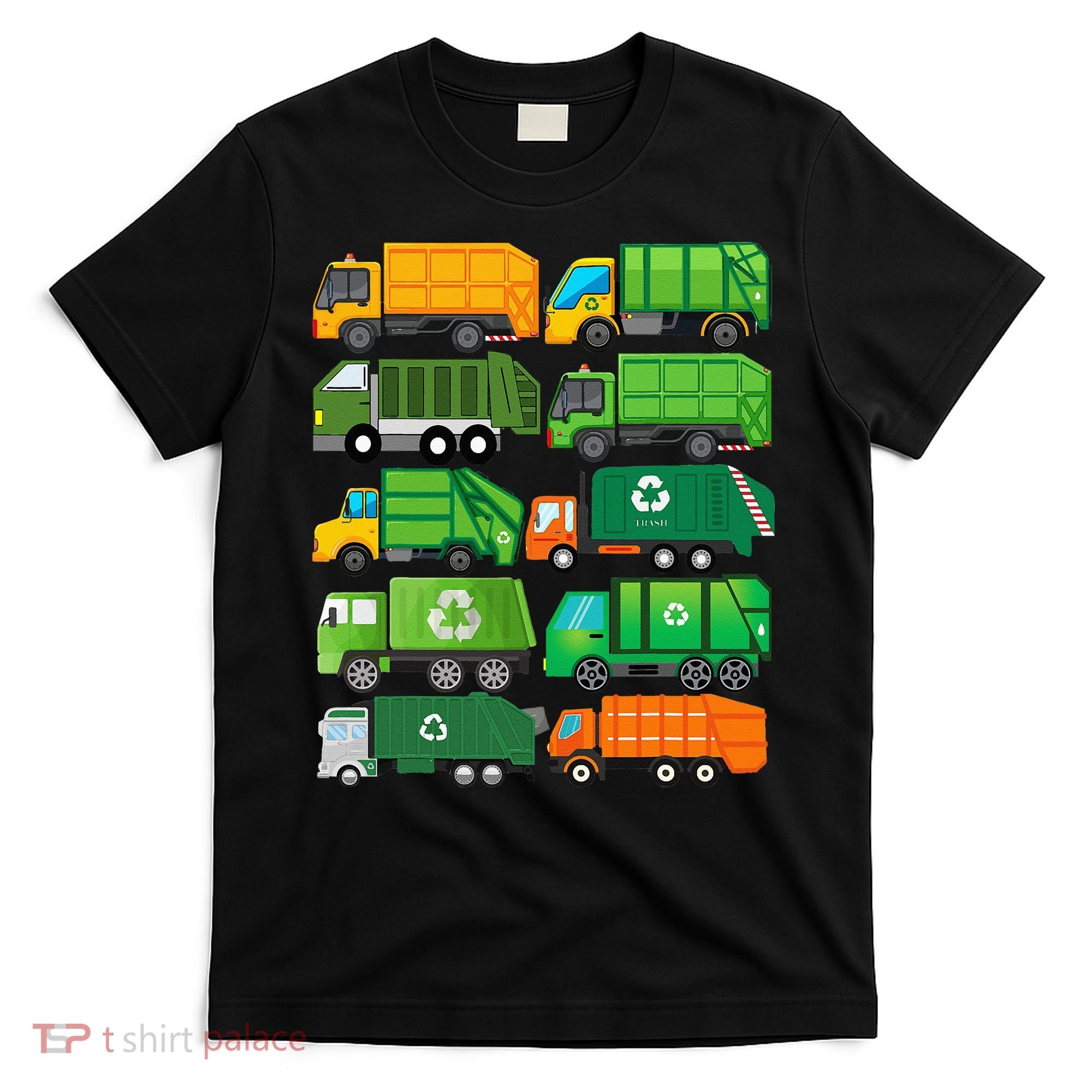 Garbage Truck Recycling Day Trash Waste Separation Birthday T-Shirt
